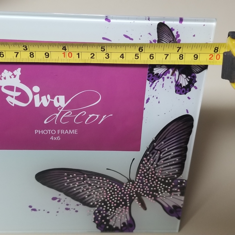4x6 Butterfly Rhinestone Picture Frame - Picture 5 of 6